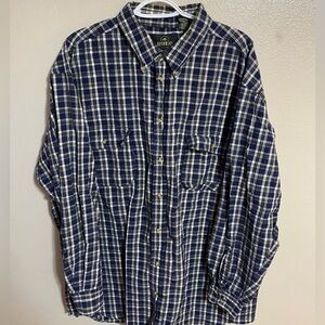 Red Head Blue Two Pocket Flannel